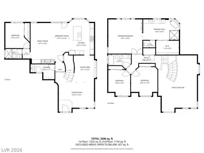 9517 Cynthia Joy Drive, Las Vegas, NV 89134 Floor Plan