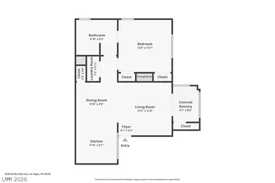 7628 Pacific Hills Avenue 204, Las Vegas, NV 89128 Floor Plan