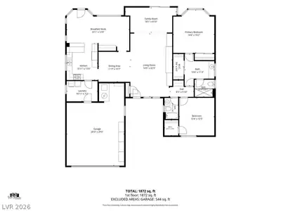 2805 Bent Tree Court, Las Vegas, NV 89134 Floor Plan