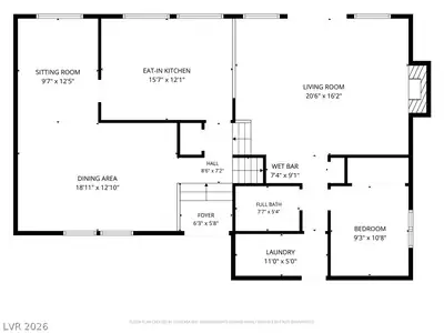 8741 Pesaro Drive, Las Vegas, NV 89117 Floor Plan