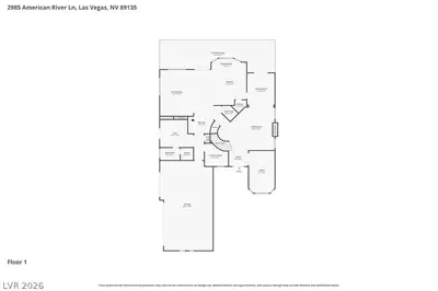 2985 American River Lane, Las Vegas, NV 89135 Floor Plan