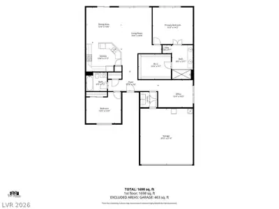 2510 Hamonah Drive, Henderson, NV 89044 Floor Plan