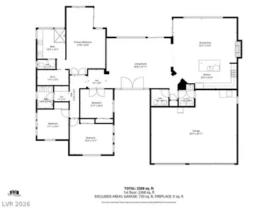 3805 Old Orchard Court, Las Vegas, NV 89108 Floor Plan