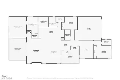 10151 Evergreen Pine Street, Las Vegas, NV 89166 Floor Plan