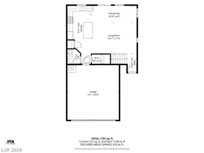 397 Stephen Clear Avenue, North Las Vegas, NV 89031 Floor Plan