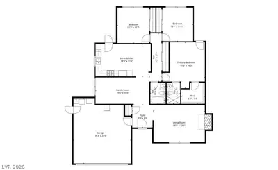 3628 Duneville Street, Las Vegas, NV 89103 Floor Plan