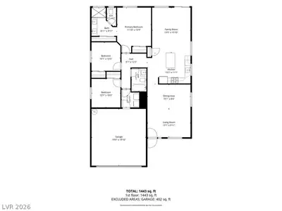 6316 Monarch Creek Street, Las Vegas, NV 89130 Floor Plan