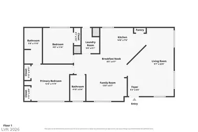 5109 Ridge Avenue 269, Las Vegas, NV 89103 Floor Plan