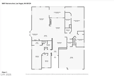 9097 Herrera Avenue, Las Vegas, NV 89129 Floor Plan