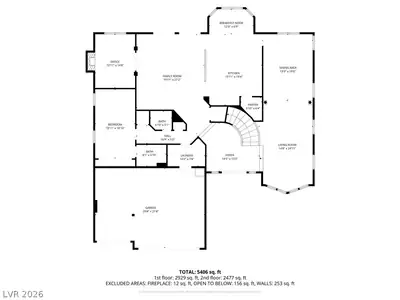 7140 Sudley Court, Las Vegas, NV 89131 Floor Plan