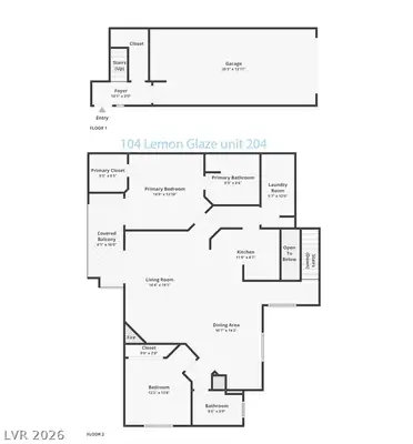 104 Lemon Glaze Street 204, Las Vegas, NV 89145 Floor Plan