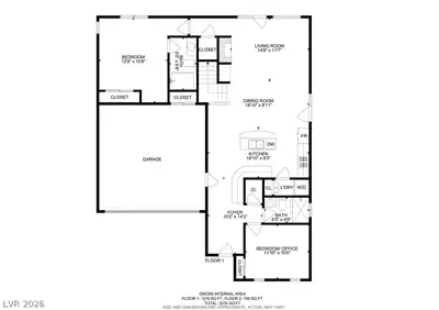 1258 Casa Palermo Circle, Henderson, NV 89011 Floor Plan