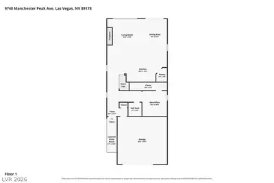 9748 Manchester Peak Avenue, Las Vegas, NV 89178 Floor Plan