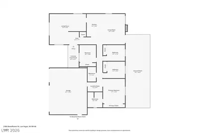 3188 Moonflower Drive, Las Vegas, NV 89146 Floor Plan