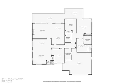 2900 Crown Ridge Drive, Las Vegas, NV 89134 Floor Plan