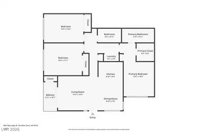 3061 Key Largo Drive 201, Las Vegas, NV 89120 Floor Plan