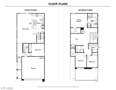 11837 Pied Harrier Avenue, Las Vegas, NV 89138 Floor Plan
