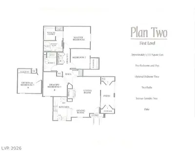3910 Legend Hills Street 103, Las Vegas, NV 89129 Floor Plan