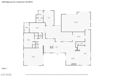 2839 Edgemont Drive, Henderson, NV 89074 Floor Plan