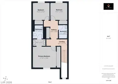 10773 Briset Court, Las Vegas, NV 89166 Floor Plan