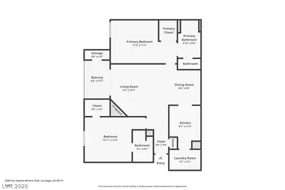 2200 South Fort Apache Road 2156, Las Vegas, NV 89117 Floor Plan
