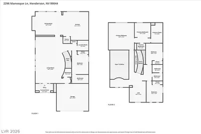 2296 Manosque Lane, Henderson, NV 89044 Floor Plan