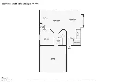 6527 Velvet Silk Street, North Las Vegas, NV 89084 Floor Plan