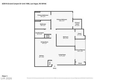 8250 North Grand Canyon Drive 1006, Las Vegas, NV 89166 Floor Plan