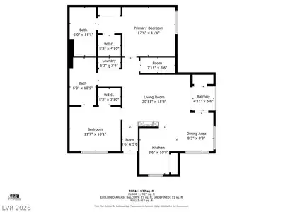 9050 West Warm Springs Road 1128, Las Vegas, NV 89148 Floor Plan