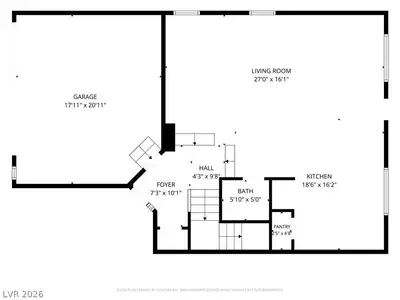 9726 Sweet Jasmine Drive, Las Vegas, NV 89148 Floor Plan