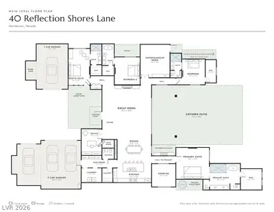 40 Reflection Shores Lane, Henderson, NV 89011 Floor Plan