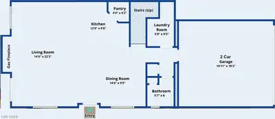 1555 Ward Frontier Lane, Henderson, NV 89002 Floor Plan