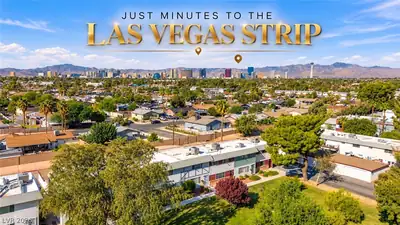 727 Greenbriar Townhouse Way, Las Vegas, NV 89121 Aerial View