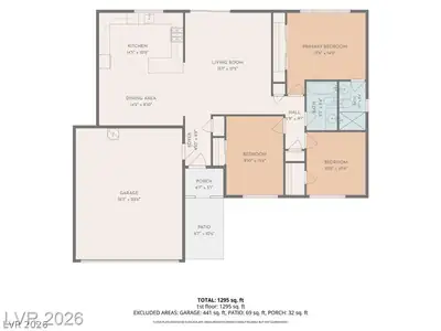 4416 East Wyoming Avenue, Las Vegas, NV 89104 Floor Plan