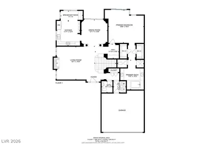8490 Carmel Ridge Court, Las Vegas, NV 89113 Floor Plan