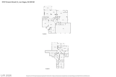 9727 Dream Brook Court, Las Vegas, NV 89149 Floor Plan