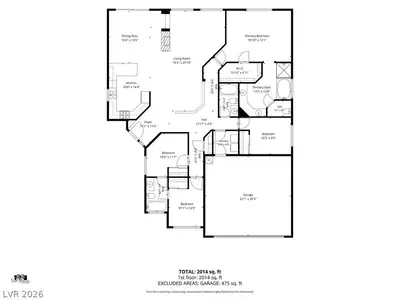 7812 SILVER MALLARD Avenue, Las Vegas, NV 89131 Floor Plan