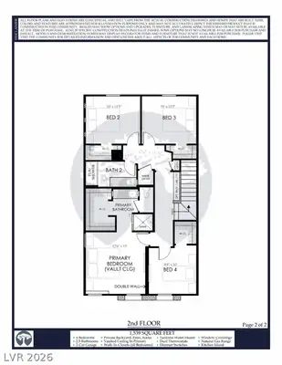 4914 Sweet Vesper Court, Las Vegas, NV 89108 Floor Plan