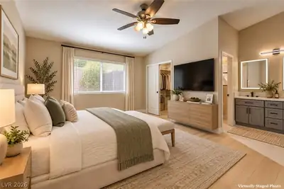 7633 Prairie Corners Drive, Las Vegas, NV 89128 Primary Bedroom