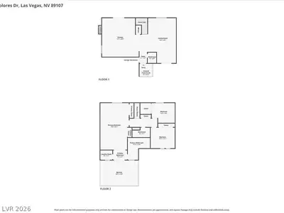 513 Dolores Drive, Las Vegas, NV 89107 Floor Plan