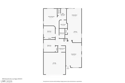 7833 Pinnochio Avenue, Las Vegas, NV 89131 Floor Plan