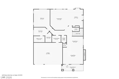 6453 Mount Eden Avenue, Las Vegas, NV 89139 Floor Plan