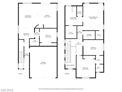 3212 Primrose Creek Court, Henderson, NV 89052 Floor Plan