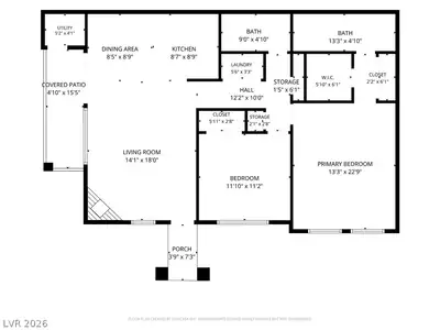1575 West Warm Springs Road 614, Henderson, NV 89014 Floor Plan