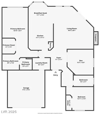 5413 Painted Mirage Road, Las Vegas, NV 89149 Floor Plan