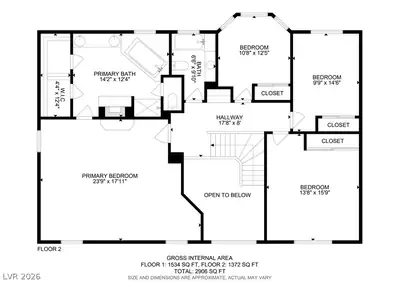 1517 Ironbark Drive, Henderson, NV 89014 Floor Plan