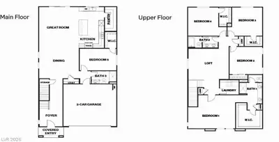 900 Kassie Lake Way, North Las Vegas, NV 89084 Floor Plan