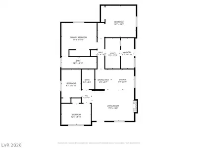 1504 Ardmore Street, Las Vegas, NV 89104 Floor Plan