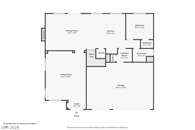 820 Sandhill Sage Street, Henderson, NV 89052 Floor Plan