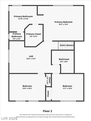 2232 Le Conte Avenue, Henderson, NV 89074 Floor Plan